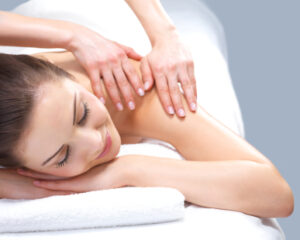 Young female at the day spa