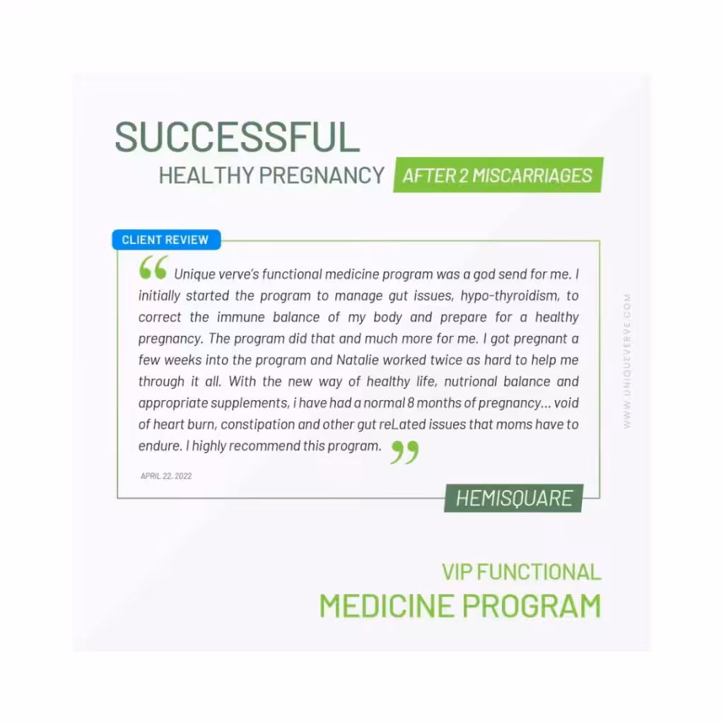 Achieving healthy pregnancy