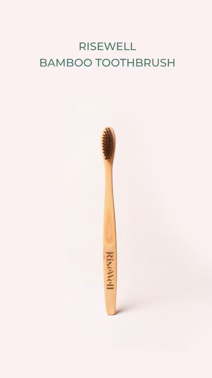 RiseWell BPA-Free Bamboo Toothbrush